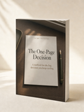 The One-Page Decision — paperback