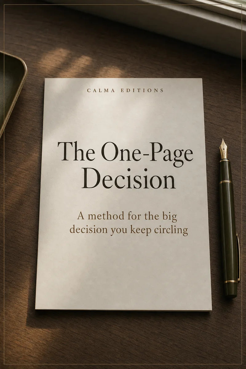 Cover of The One-Page Decision